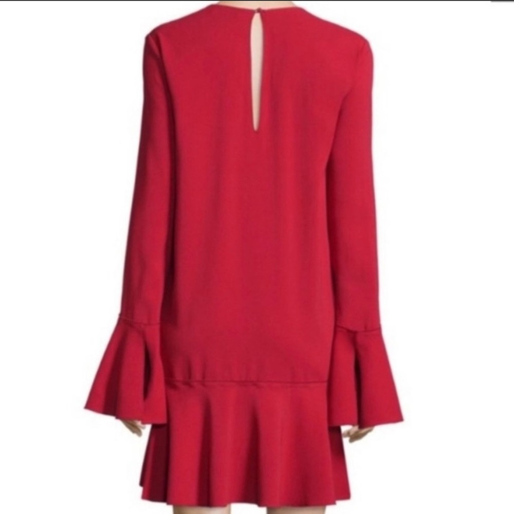 Theory Marah Bergen Long Sleeve Flounce Dress - Picture 3 of 8